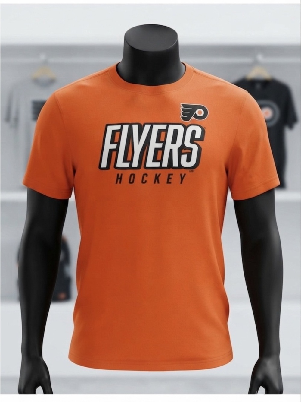 NHL Flyers Orange Logo Short Sleeve Tee